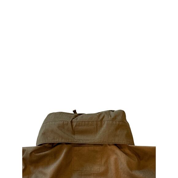 Walace & Barnes Military Field Coat Mens Large Brown Linen Blend Hooded *FLAW* - Picture 6 of 15